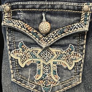 True Religion Embroidered Denim Jeans